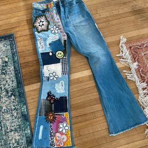 Urban Outfitters / BDG Patchwork Flare Jeans
